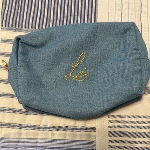 Lisa Eldridge denim pouch